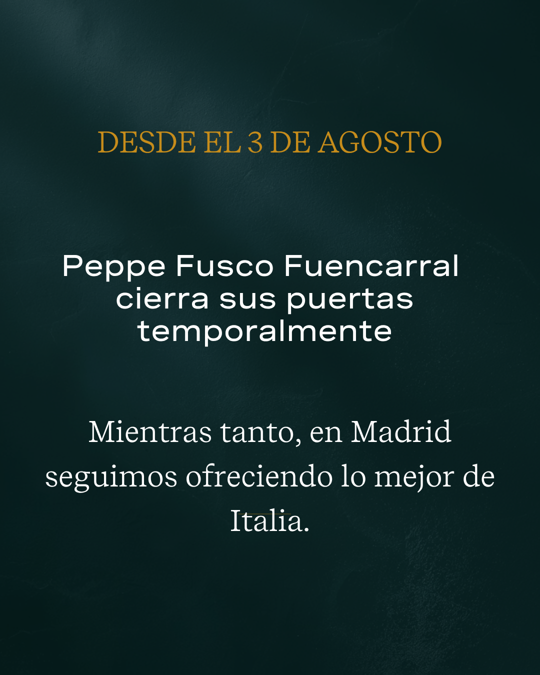 Peppe Fusco Fuencarral